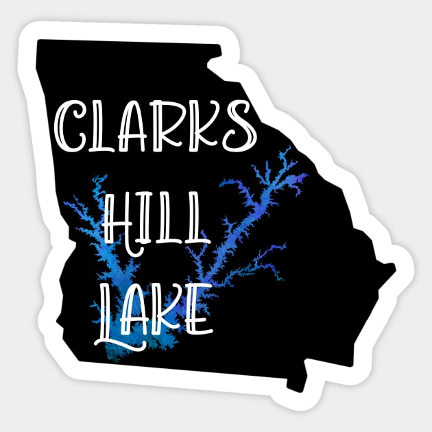 Clarks Hill Lake Over Georgia Sticker by DRHArtistry